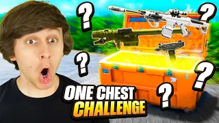 I won in Warzone doing the ONE CHEST CHALLENGE!
