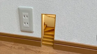 miniature stairs inside an outlet - construction by Mozu