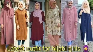 Latest outfit for hijabi girls🧕//hijabi girls outfit❤️ #fashionwithmuskan #2024 #fashion #longvideo