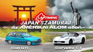 ITT van Amerika, ITT van AMERIKA legszebb… - Mitsubishi Colt GTI vs. Chevrolet Corvette C7 - LP 239.