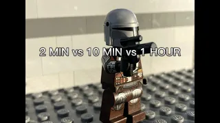 Lego Stop Motion 2 min vs 10 min vs 1 hour Challenge!!!