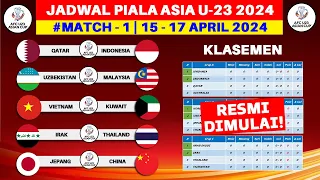 Jadwal Piala Asia U23 2024 Pekan ke 1 - Timnas Indonesia vs Qatar - Live RCTI
