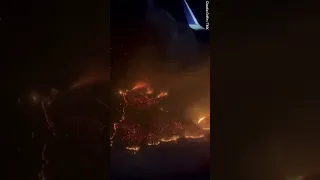 Airline passengers witness devastating extent of Hawaii wildfires from the air