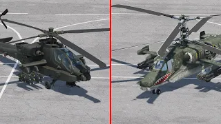 DCS AH-64D vs. Ka-50 - shooting range time attack