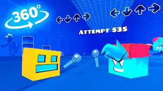 FNF Vs Geometry Dash 360° 3D Animation