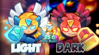 25.0 - DARK vs LIGHT - Inquisitor Any GOOD Fortuna and Zeus BUFF? DEV BUILD Rush Royale