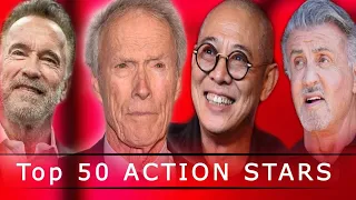 TOP 50 ACTION STARS Then vs Now 2023  in real life