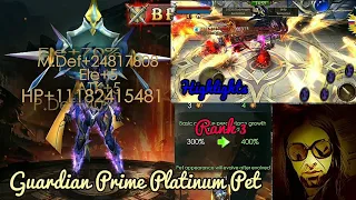 Prime Guardian Platinum Pet Activation and Boost Video - Bonus Battles In Tournament - Diablo666