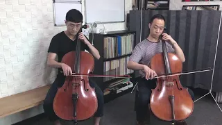 ABRSM Cello Grade 2 [A] J.S. Bach: Minuet No.2 (cello duet)