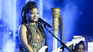 Halle Bailey performing “Together Again” + “Cool People” at Rock New Year’s eve 2023 on ABC.