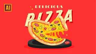 HOW TO DRAW A PIZZA IN ADOBE ILLUSTRATOR