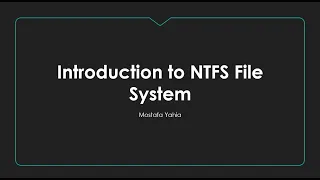 DFIR (Windows Forensics) Course: NTFS File System