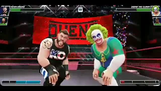 WWE Mayhem steel finisher kevin Owens doing double doink || doink the clown steel finisher