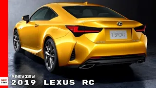 2019 Lexus RC 300h & 350 Preview