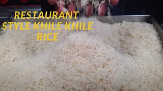 Restaurant Style Khile Khile Rice | Hotel Mein Rice Kaise Banate Hain Aur Kaise Rakhte Hai Recipe
