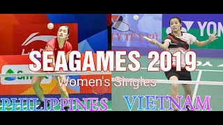 SEAGAMES 2019 - WOMEN'S SINGLES( PHILIPPINES VS VIETNAM) (BADMINTON) - 3RD SET