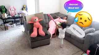 HUGE TEDDY BEAR PRANK ON KIDS!!!