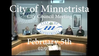 2018.02.05 Minnetrista City Council Meeting