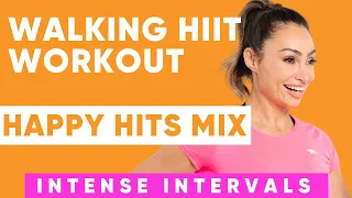 20 min Happy HIITS Walking Workout (EXTREME SWEAT)