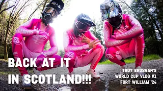 We're back for the 2024 MTB World Cup season! Walking the track here in Scotland... Vlog #1