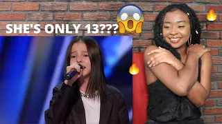 13 Year Old Daneliya Tuleshova Sings "Tears of Gold" Americas Got Talent 2020 Reaction