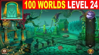 100 Worlds LEVEL 24 Walkthrough - Escape Room Game 100 Worlds Guide
