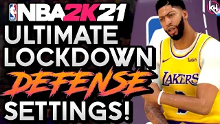 These Lockdown Defense Settings are UNFAIR!  NBA 2K21 Best Defensive Settings Tutorial