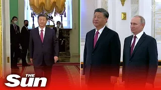 Kremlin hosts China's President Xi for ceremony before Putin talks begin