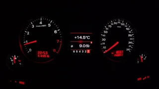 Audi A4 2.0TFSI Quattro S-line acceleration 0-100