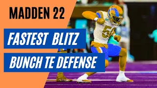 The Fastest Blitz to STOP BUNCH TE (Scrambling QBS)  Madden 22 defense tips