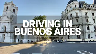 Driving in Buenos Aires 4K 🇦🇷 - Sunday Morning - [▶ 1 hour]