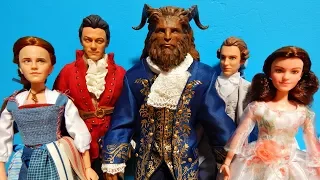 Exclusive Disney Beauty & the Beast Gaston & Belle Dolls