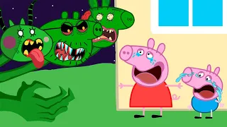 Giant Zombie Attack Peppe's House ??? Peppa Pig Funny Animation