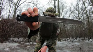 MUELA SCORPION 26G - 420 INOX STEEL - HUNTING KNIFE DESTRUCTION TEST - UNTIL IT BREAKS -ADIOS PANCHO