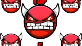 Top 5 Hardest Impossible Demons In Geometry Dash