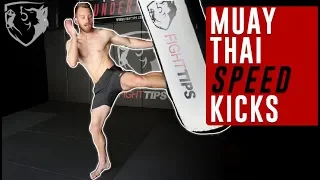 How to Throw Muay Thai SPEED Kicks (Same Leg Repeat)