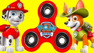 Paw Patrol Fidget Spinner Game with Skye, Marshall, Hatchimal Collectible Surprise, Flipazoo