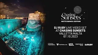 DJ Ruby Live 4K Video Set at Chasing Sunsets, Notte Bianca Edition, Valletta Malta 07.10.23