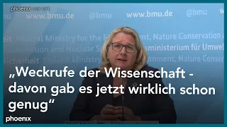 PK: Umweltministerin Svenja Schulze und Forschungsministerin Anja Karliczek zum IPCC-Report