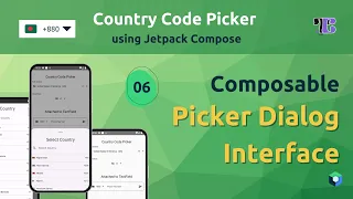 06. Picker Dialog UI | Create a Country Code Picker using Jetpack Compose | Tranquilly Coding