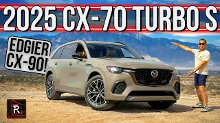 The 2025 Mazda CX-70 Turbo S Is A Sporty Upscale 2-Row SUV With BMW Vibes