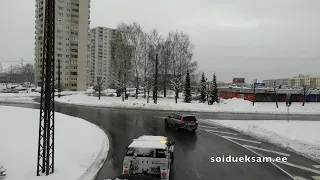 Sõidueksam. Tallinn, Nurmenuku ringristmik kolmas väljasõit (järveotsa tee). Jälgi liiklusmärke