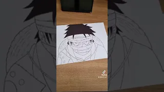 Drawing step by step- Luffy (One Piece)