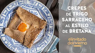 {Crepes de trigo sarraceno} o galettes completes al estilo de Bretaña