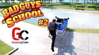 THROWING INJURED NERDS INTO A LAKE AND SHARKS IN THE SCHOOL POOL !! | Bad Guys At School #2