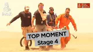 Top Moment - Sam Sunderland is out - Stage 4 - Dakar 2018