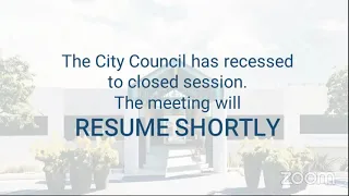 City Council Regular Meeting September 27, 2021