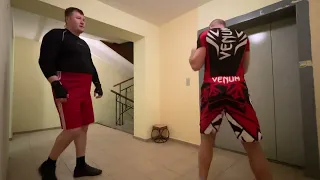 Тренировка по боксу