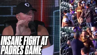 Pat McAfee Reacts To INSANE Baseball Stadium Fight