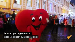Шествие Дедов Морозов в Гродно 2019